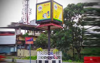 Advertize on Police point,	No parking Board and Poloce Barricades